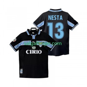 Lazio NESTA 13 1999 Fodboldtrøjer Retro Udebanesæt 1998 Kort ærmer
